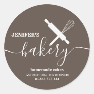 Sticker Rond Moderne simple rouleau professionnel whisky