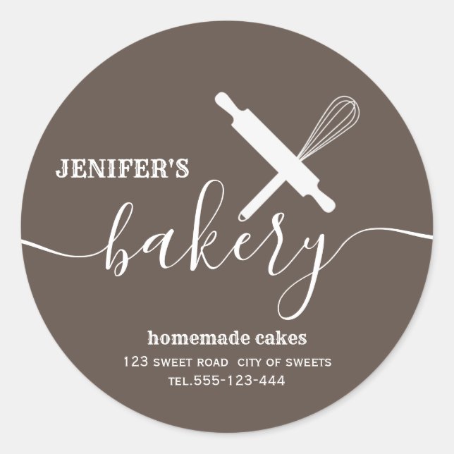 Sticker Rond Moderne simple rouleau professionnel whisky (Devant)