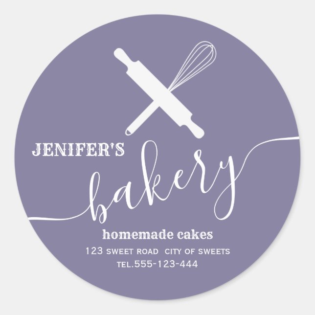 Sticker Rond Moderne simple rouleau professionnel whisky (Devant)