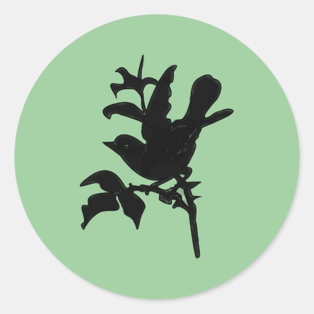 Sticker Rond Modifier la couleur Arrière - plan (Devant)