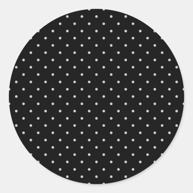 Sticker Rond Modifier Pois gris N'importe quelle couleur Clique (Devant)