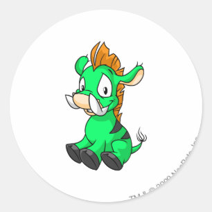 Sticker Rond Moehog Green