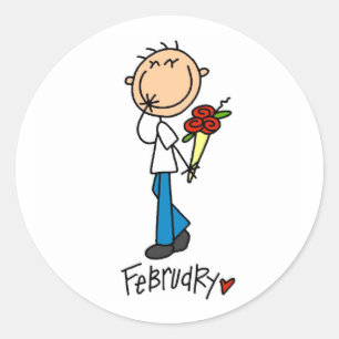 Sticker Rond Mois de février