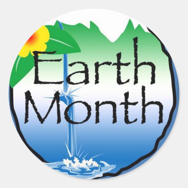 Sticker Rond Mois de la Terre (Devant)
