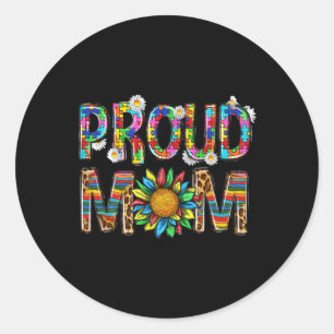 Sticker Rond Mois de l'autisme Journée mondiale de la Sensibili