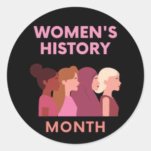 Sticker Rond Mois de l'histoire des femmes