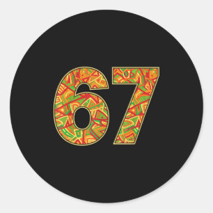 Sticker Rond mois de l'histoire des Noirs 67 mème africain
