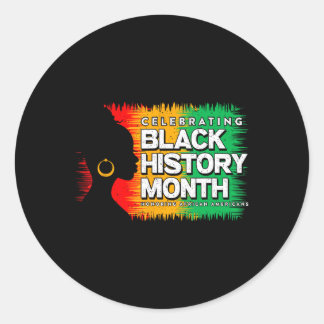 Sticker Rond Mois de l'histoire des Noirs Afro Africain-América