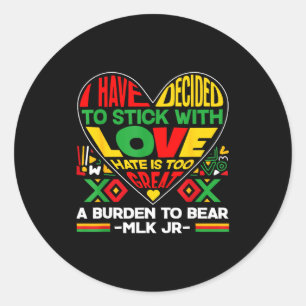 Sticker Rond Mois de l'histoire des Noirs Fardeau à porter Amou