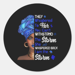 Sticker Rond Mois de l'histoire des Noirs Hbcu Zeta Phi Beta So