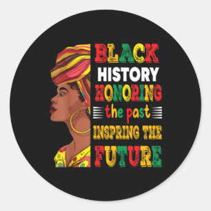 Sticker Rond Mois de l'histoire des Noirs honorant le passé Ins