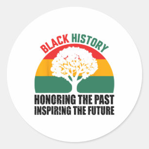 Sticker Rond Mois de l'histoire des Noirs Honorer le passé Insp
