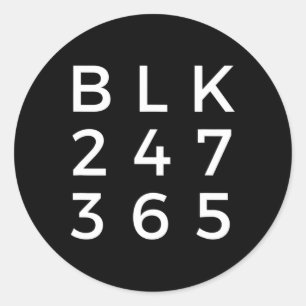 Sticker Rond Mois de l'histoire des Noirs Je suis Noir Tous les