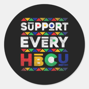 Sticker Rond Mois de l'histoire des Noirs Soutenez chaque unive