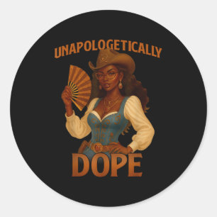 Sticker Rond Mois de l'histoire des Noirs vache africaine sans