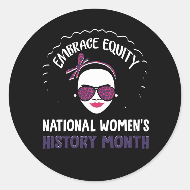 Sticker Rond Mois de l'histoire nationale des femmes 2023 Faire (Devant)
