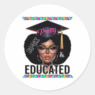 Sticker Rond Mois De L'Histoire Noire Africaine Femme Plutôt No