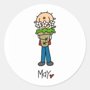 Sticker Rond Mois de mai