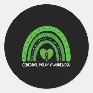 Sticker Rond Mois de sensibilisation à la paralysie cérébrale R