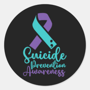 Sticker Rond Mois de sensibilisation à la prévention du suicide
