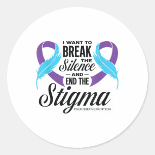 Sticker Rond Mois de sensibilisation à la prévention du suicide