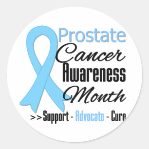 Sticker Rond Mois de sensibilisation au cancer de la prostate v
