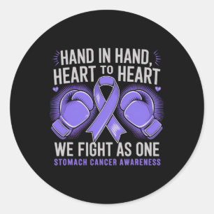 Sticker Rond Mois de sensibilisation au cancer de l'estomac Nou