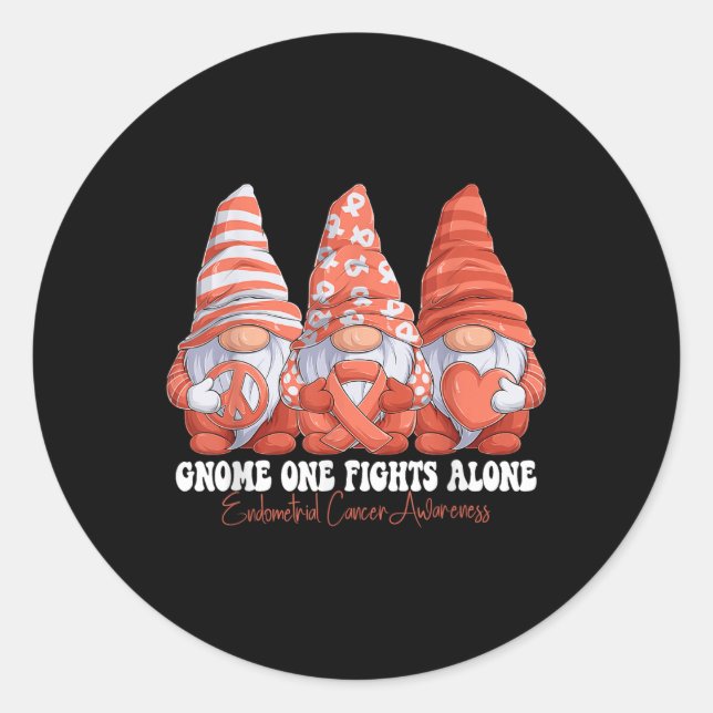 Sticker Rond Mois de sensibilisation au cancer de l'estomac Pea (Devant)