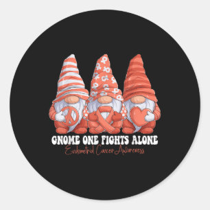 Sticker Rond Mois de sensibilisation au cancer de l'estomac Pea