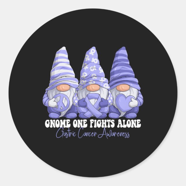 Sticker Rond Mois de sensibilisation au cancer gastrique Périwi (Devant)