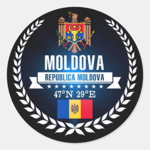 Sticker Rond Moldavie