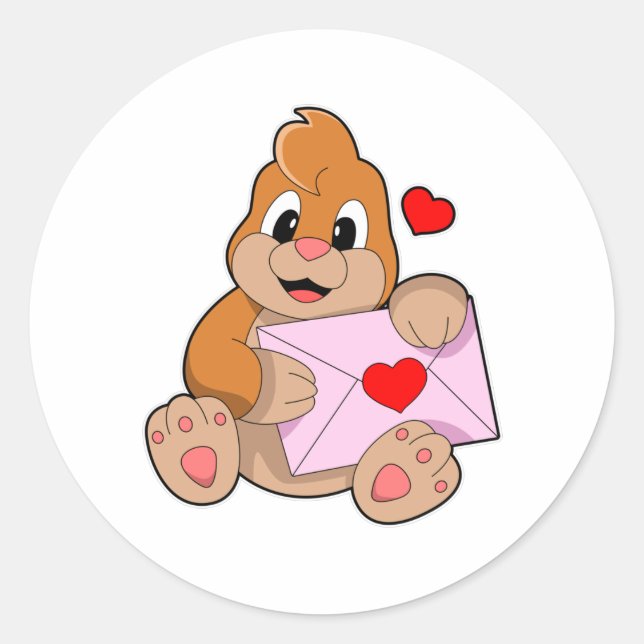 Sticker Rond Mole avec enveloppe cardiaque (Devant)
