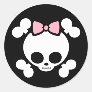 Sticker Rond Molly Bow