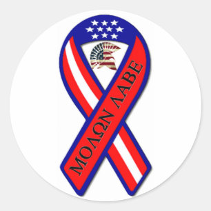 STICKER ROND MOLON LABE