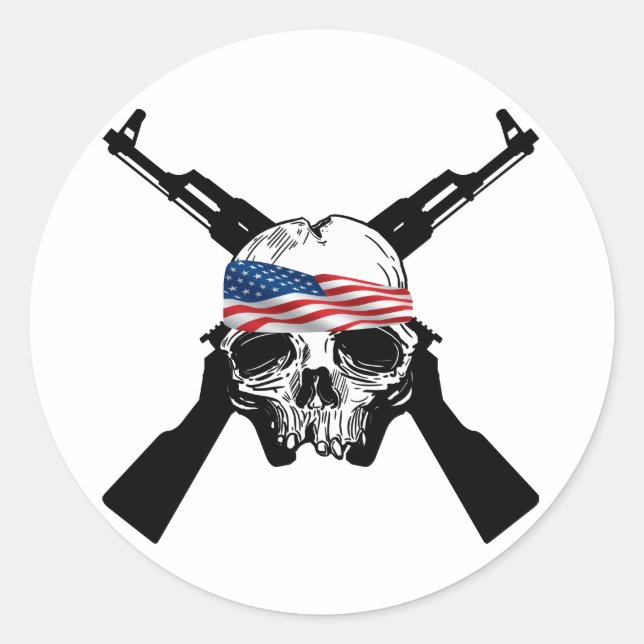 Sticker Rond Molon Labe Baby (Devant)