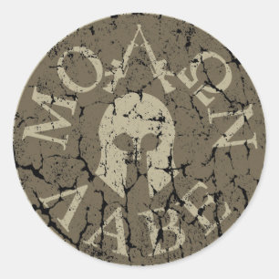 Sticker Rond Molon Labe, viens les prendre