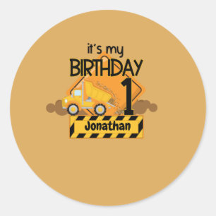 Sticker Rond Mon 1er Camion de vidage
