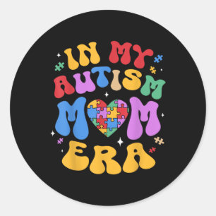 Sticker Rond Mon autisme maman Sensibilisation sur l'autisme Su