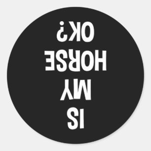 Sticker Rond Mon Cheval Est-Il Bon Équestre ?