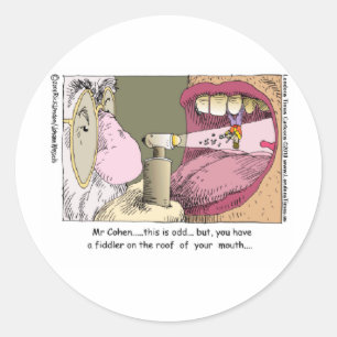 Sticker Rond Mon Dentiste Juif Drôle Dons Mugs Tee - shirts et 
