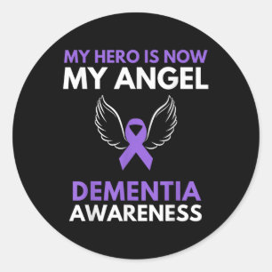 Sticker Rond Mon héros est maintenant mon ange Deentia Sensibil