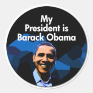 Sticker Rond Mon Président