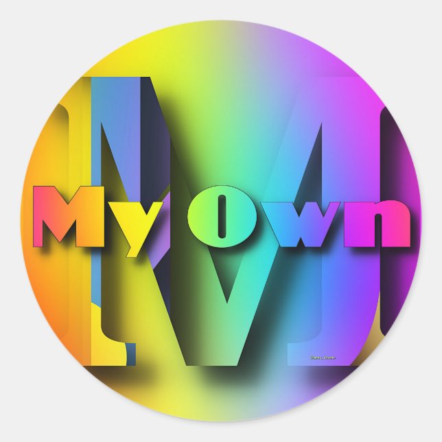 STICKER ROND MON PROPRE (Devant)