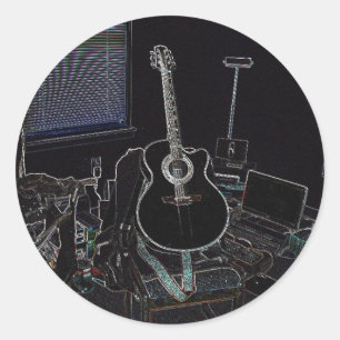 Sticker Rond Mon Takamine (Autocollant-Grand)