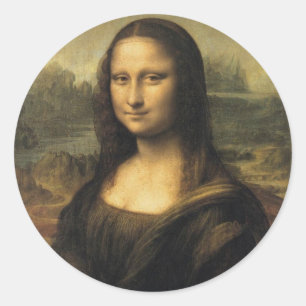 Sticker Rond Mona Lisa