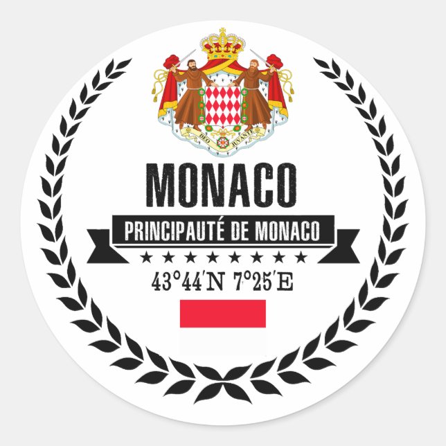 Sticker Rond Monaco (Devant)