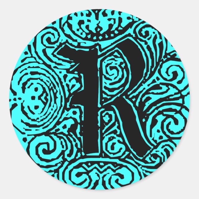 Sticker Rond Monarchia "R " (Devant)