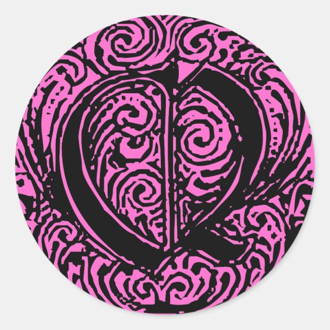 Sticker Rond Monarchie "Q" (Devant)