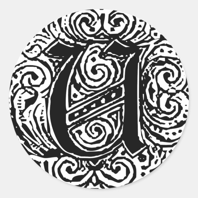 Sticker Rond Monarchie "U" (Devant)