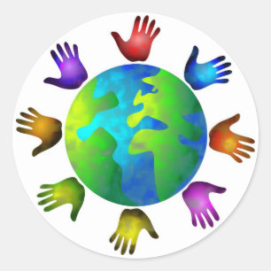 Sticker Rond Monde divers